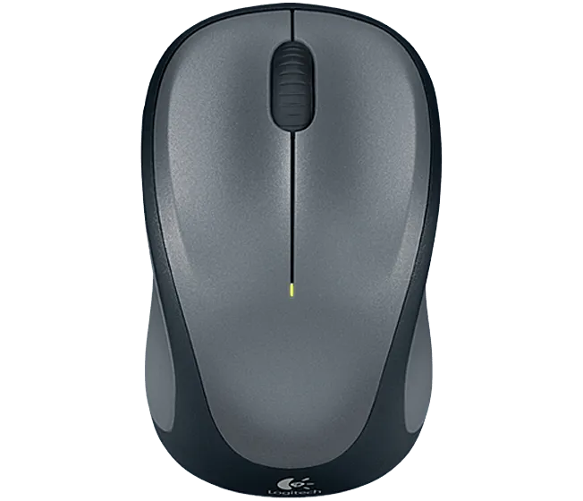 Logitech M235/Cestovní/Optická/1 000 DPI/Bezdrátová USB/Šedá