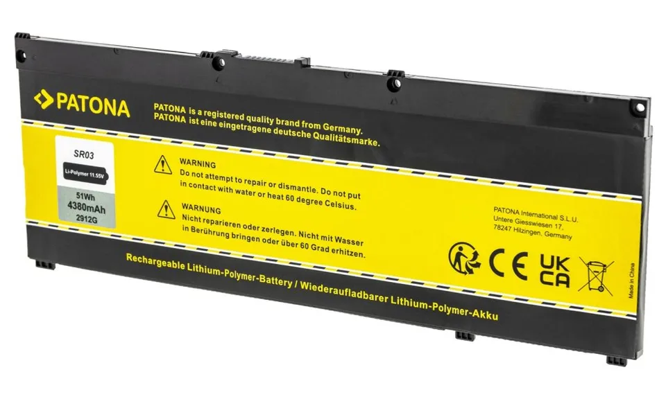 PATONA baterie pro ntb HP Pavilion Gaming 15/17 4380mAh Li-Pol 11,55V SR03XL