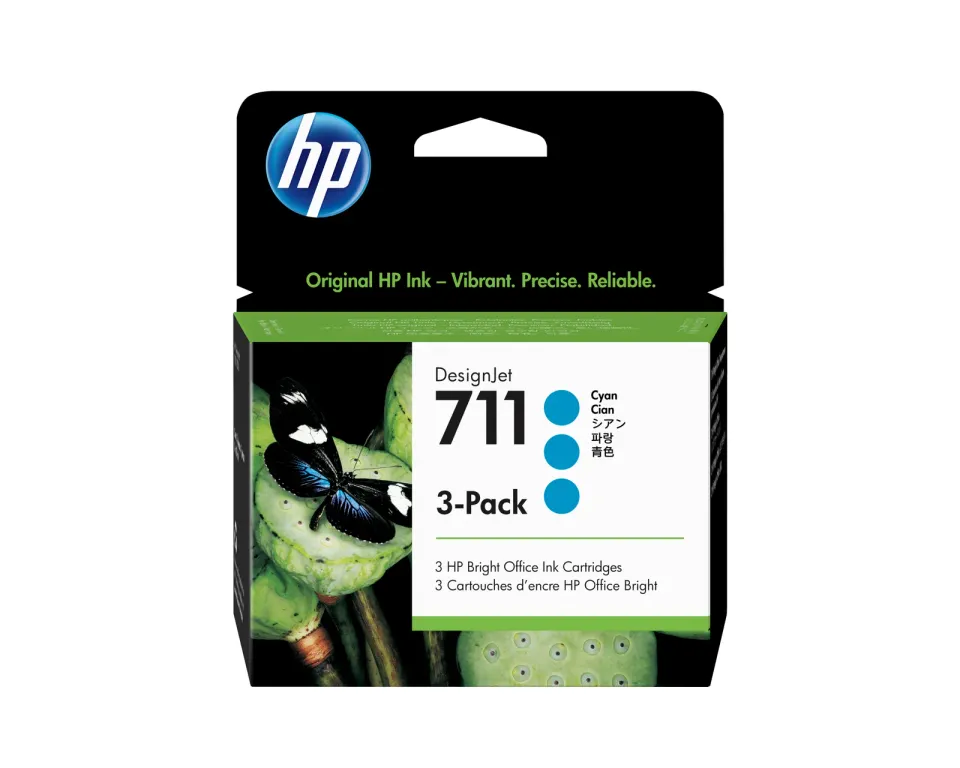 HP CZ134A = 3pack CZ130A náplň č.711 azurová (3x 29ml) (cyan, pro DesignJet T120, T130, T520)