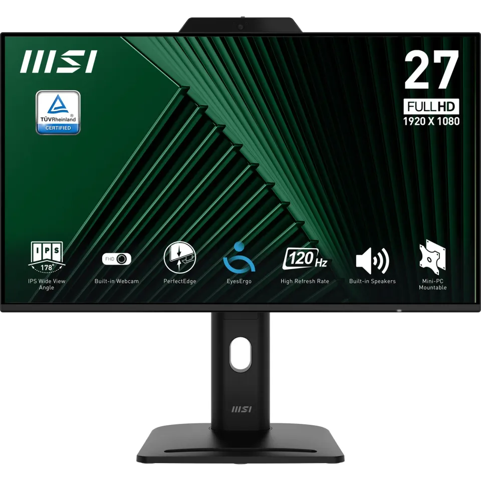 MSI monitor PRO MP272PMG, 27" IPS/1920x1080(FHD)/120Hz/1ms/DP/HDMI/D-Sub/USB-A,B
