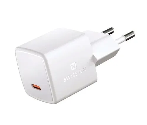 SWISSTEN MINI SÍŤOVÝ ADAPTÉR GaN USB-C 25W POWER D