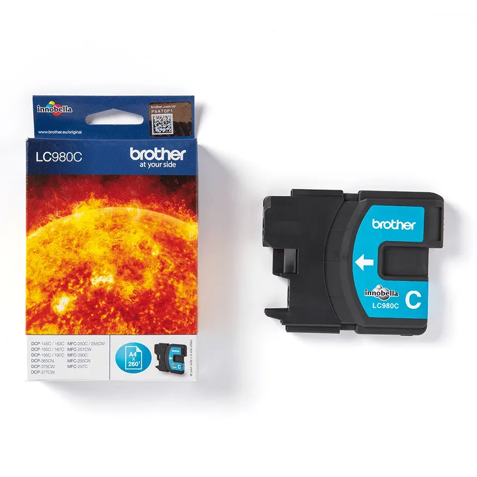 Brother LC-980C (cyan, 260 str.@ 5%, draft)