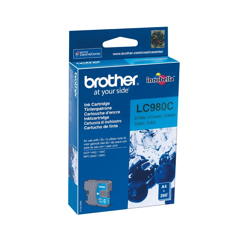 Brother LC-980C (cyan, 260 str.@ 5%, draft)