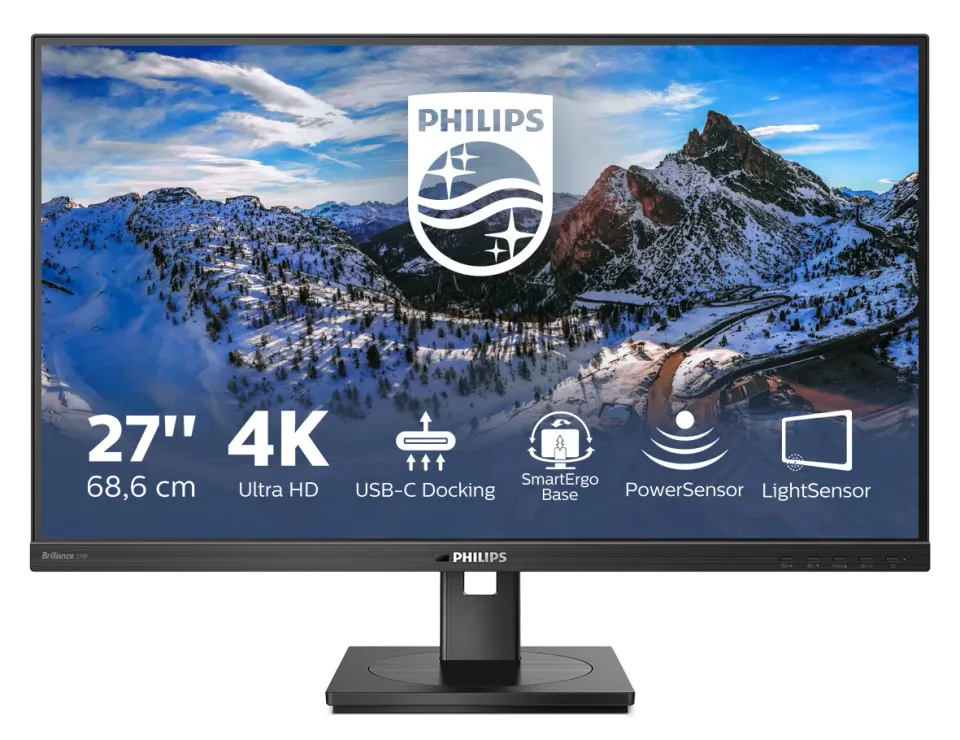 Philips LCD 279P1 27" IPS 4K/3840x2160@60Hz/4ms/350cd/2xHDMI/DP/4xUSB/USB-C dock