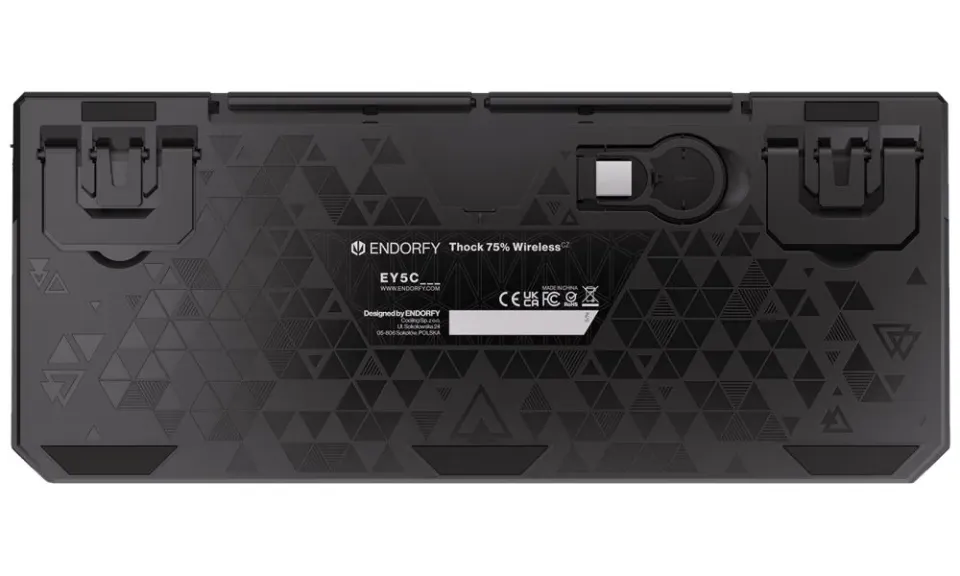 Endorfy herní klávesnice Thock 75% Wireless Black /RGB/ black sw. / bezdrátová / CZ / SK lay. / zkrácená /černá