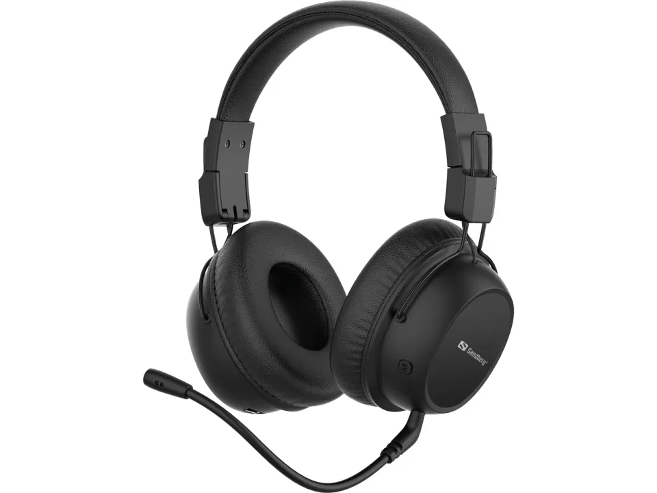 Sandberg ANC FlexMic/Stereo/ANC/BT/Bezdrát/Černá