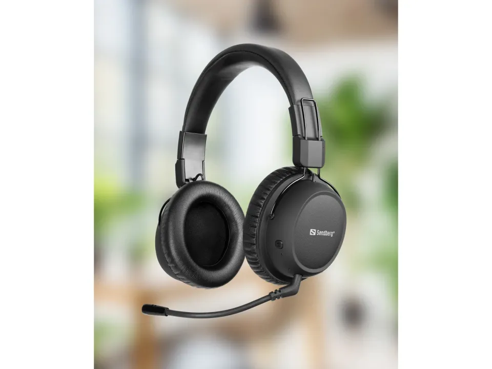 Sandberg ANC FlexMic/Stereo/ANC/BT/Bezdrát/Černá