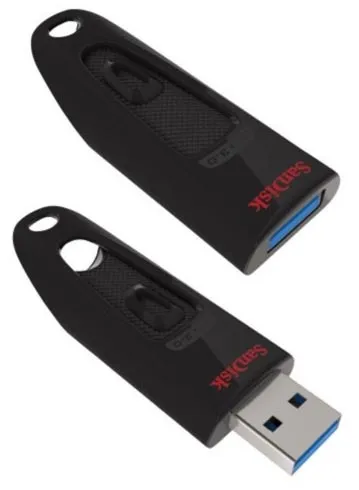 SanDisk Ultra 64 GB Flash disk, USB3.0, 80MB/s