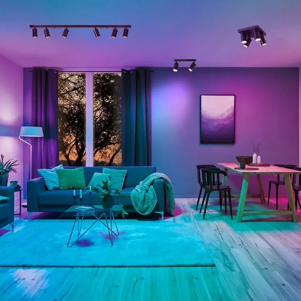 IMMAX NEO LITE PUNTO-6 SMART bodové svítidlo linear 6 hlav, GU10, 6W, RGB+CCT, Wi-Fi, BEACON, TUYA