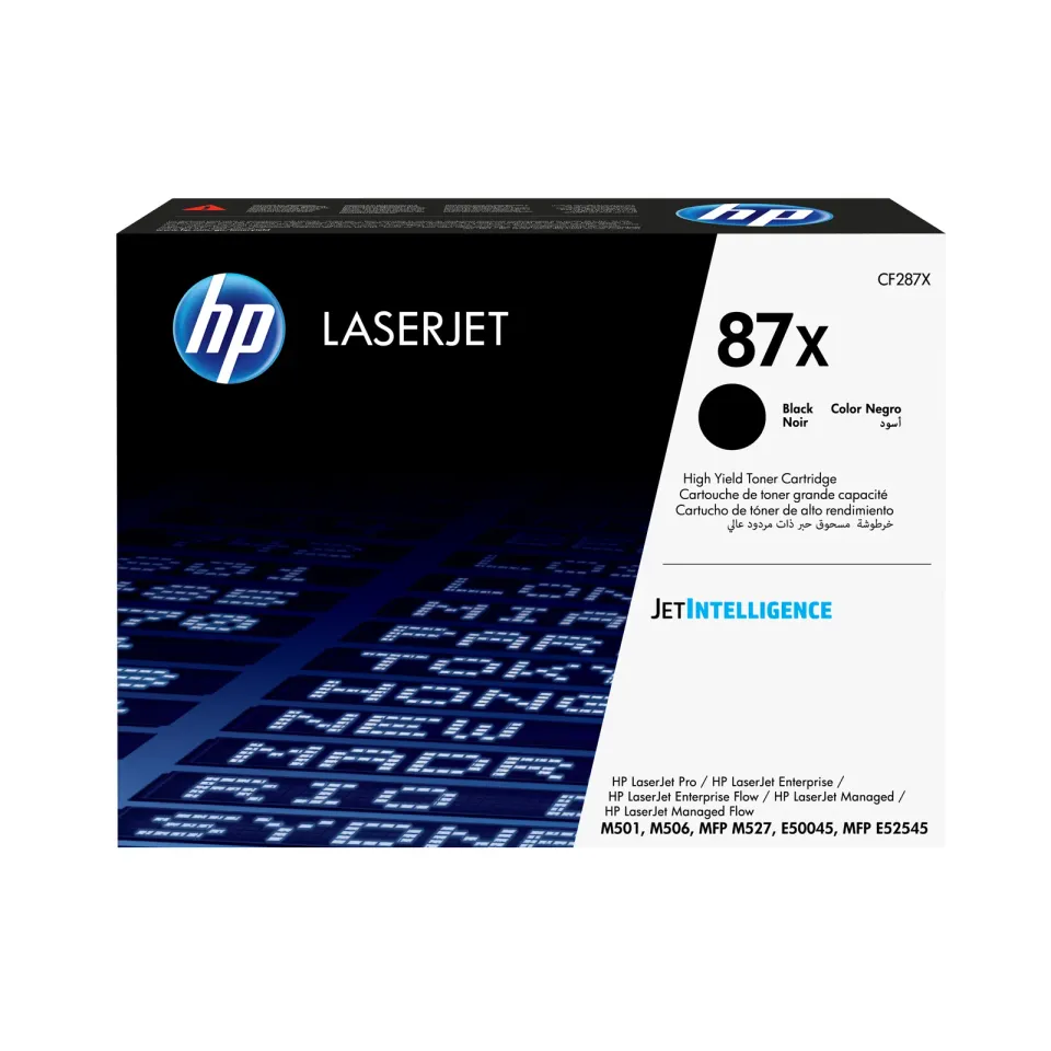 HP CF287X originální černý toner č.87X velký cca 18000str. pro LJ M506, M501, MFP M527