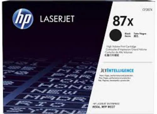 HP CF287X originální černý toner č.87X velký cca 18000str. pro LJ M506, M501, MFP M527