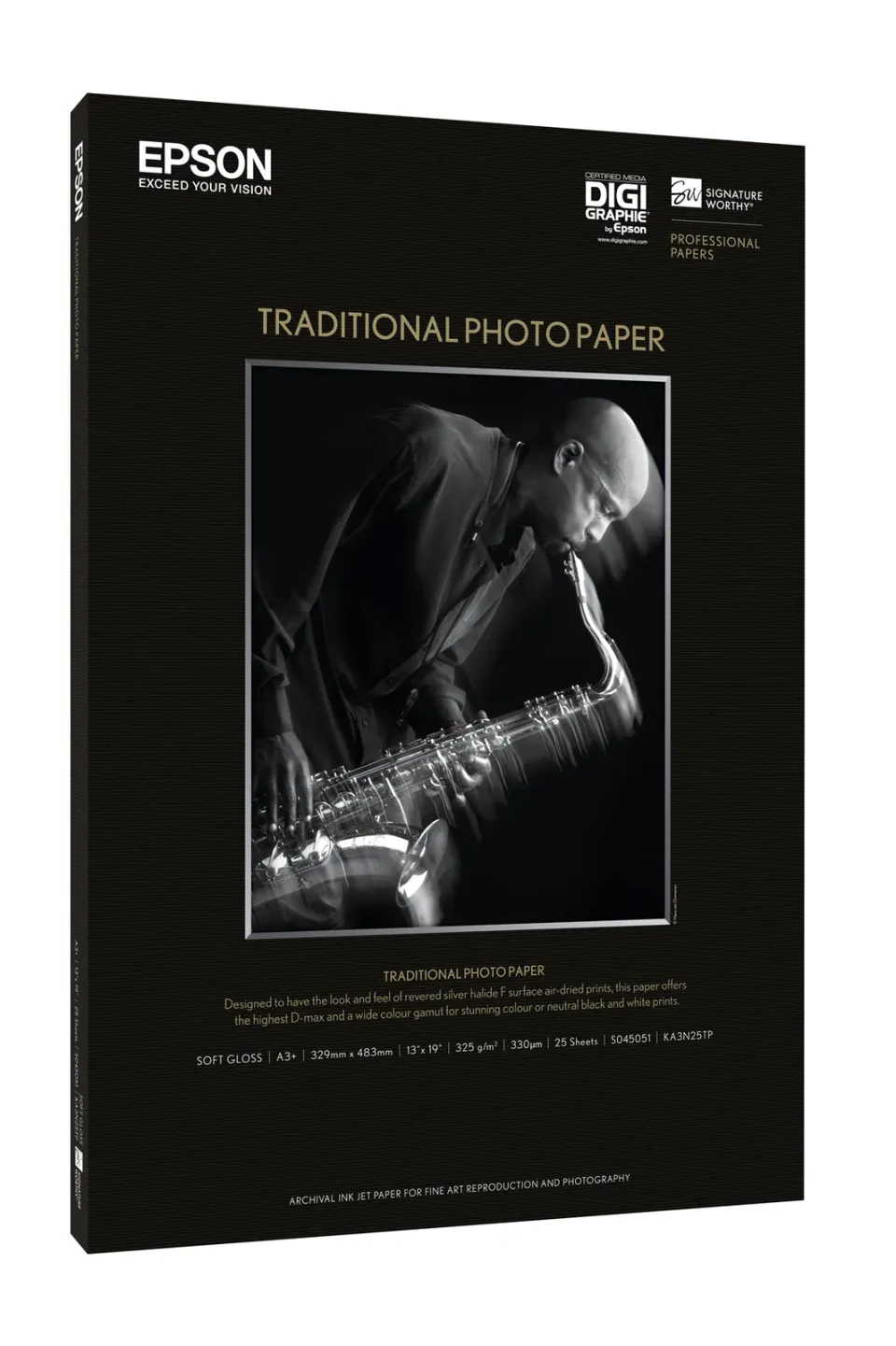 EPSON paper A3+ - 330g/m2 - 25sheets - photo traditional