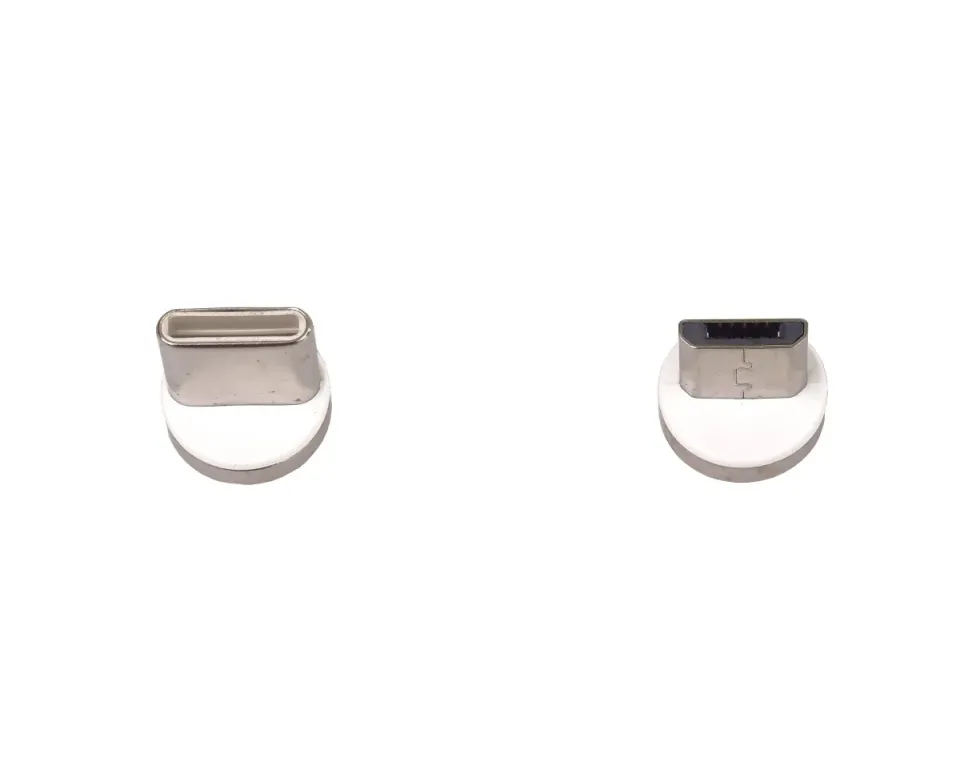 PremiumCord Magnetický micro USB a USB-C nabíjecí a datový kabel 1m, modrý