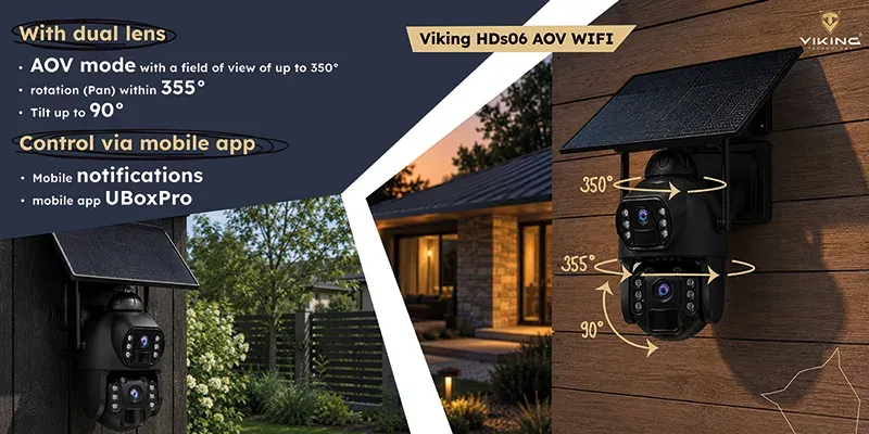 Viking Solární HD kamera HDs06 AOV WiFi