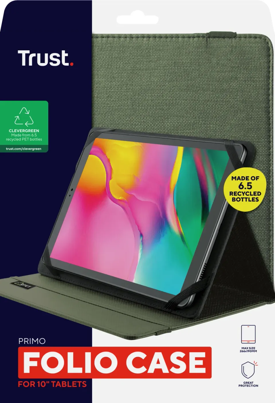 TRUST Pouzdro na tablet PRIMO FOLIO 10" ECO - GREEN
