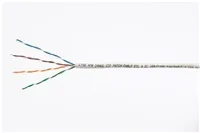 UTP kabel LYNX, Cat5E, licna(lanko), PVC, Dca, šedá, 305m