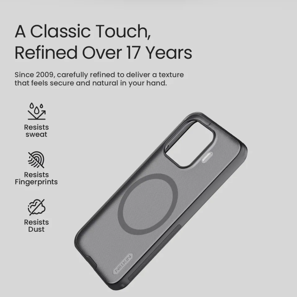 Nillkin Super Frosted PRO Magnetic Zadní Kryt pro Xiaomi 17T Pro Transparent Black