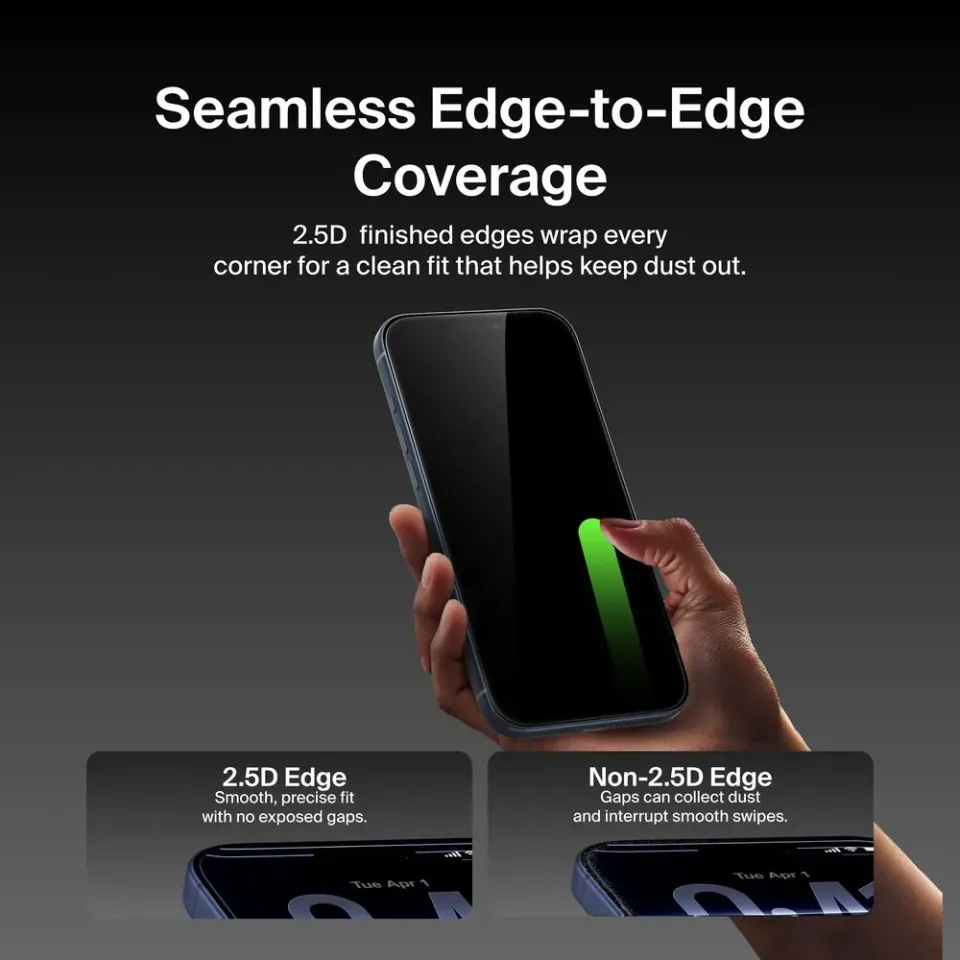 Belkin SCREENFORCE UltraGlass2 Anti-Microbial ochranné sklo pro iPhone 16 / 15 /