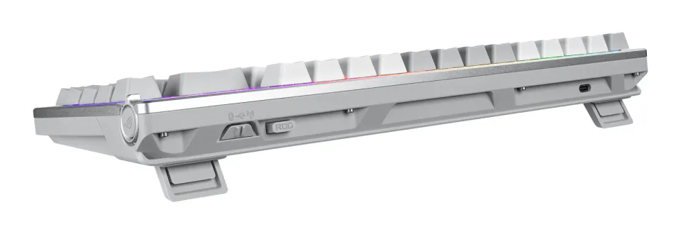 ASUS klávesnice ROG AZOTH Moonlight White, mechanická, Bluetooth, US, bílá