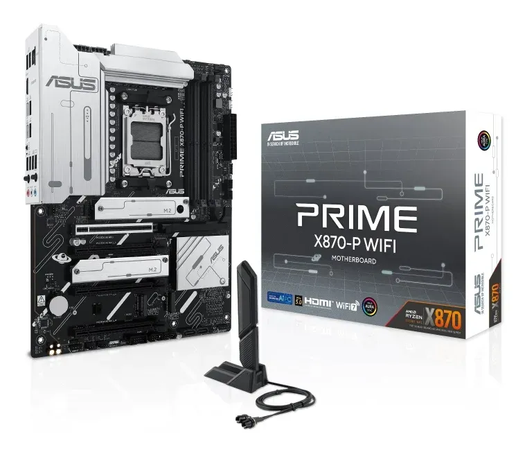 ASUS MB Sc AM5 PRIME X870-P WIFI, AMD X870, 4xDDR5, 1xHDMI, 2xUSB4, WiFi