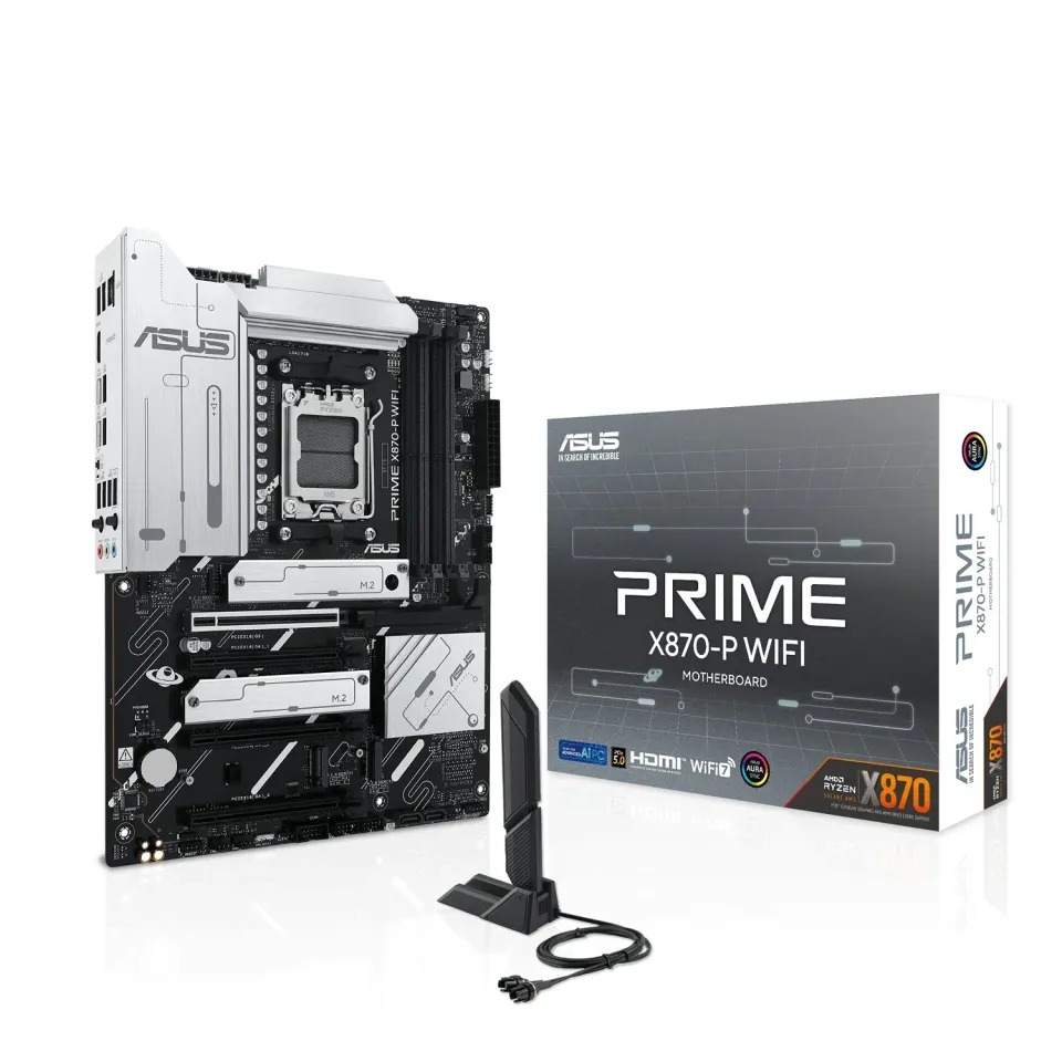 ASUS MB Sc AM5 PRIME X870-P WIFI, AMD X870, 4xDDR5, 1xHDMI, 2xUSB4, WiFi