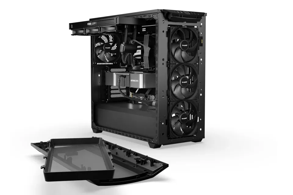 Be quiet! skříň SHADOW BASE 800DX / ARGB / 3x140mm fan / USB-C / 2xUSB 3.0 / tvrzené sklo / černá