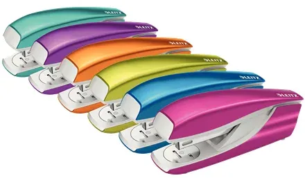 LEITZ Stolní sešívačka NeXXt WOW 5502, met. modrá, box