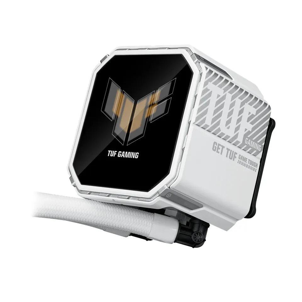 ASUS vodní chladič CPU AIO TUF GAMING LC III 360 ARGB LCD White, 3x120mm, LGA1851, AM5