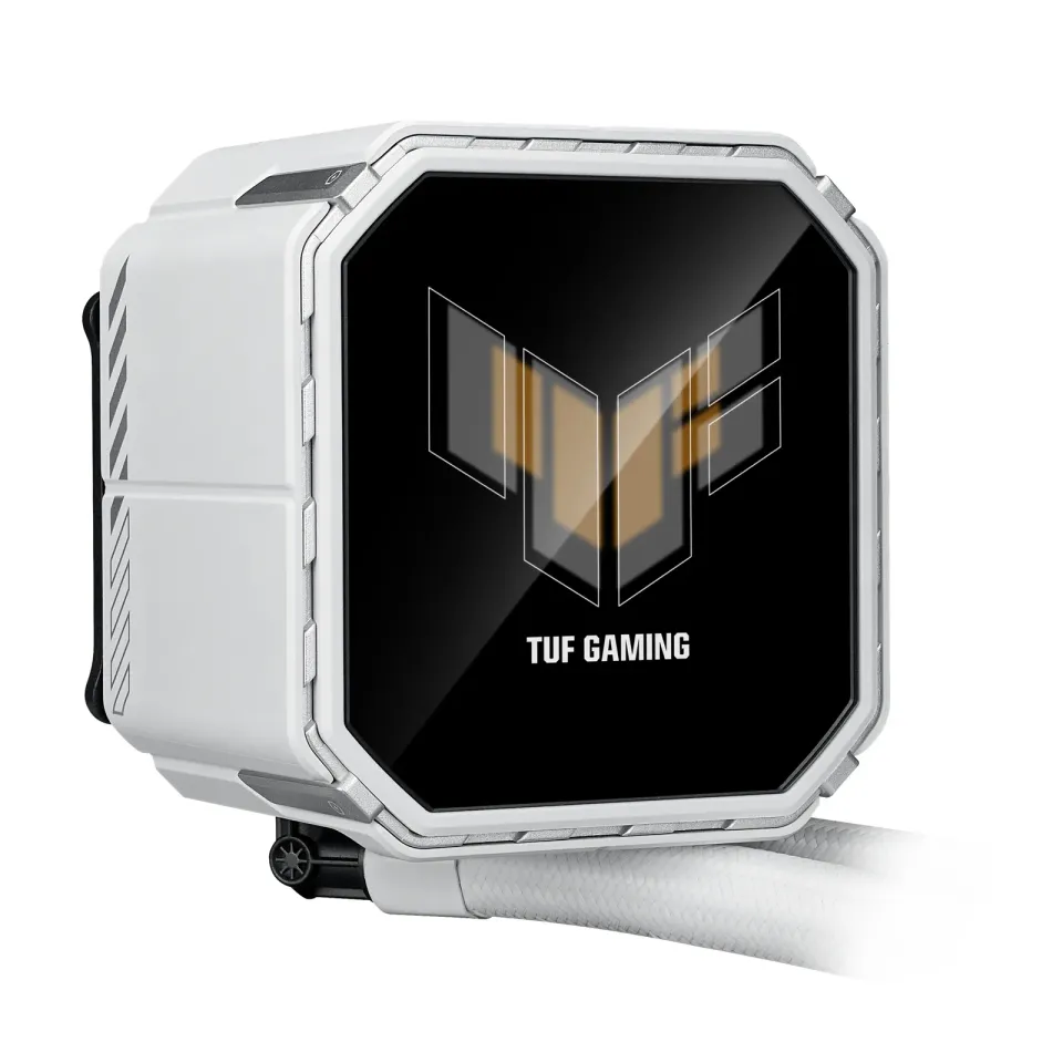 ASUS vodní chladič CPU AIO TUF GAMING LC III 360 ARGB LCD White, 3x120mm, LGA1851, AM5