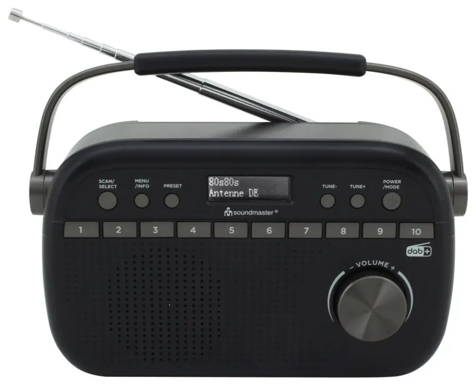 Soundmaster DAB280SW rádio/ DAB+/ UKW/ RDS/ Budík/ Hodiny/ Černé