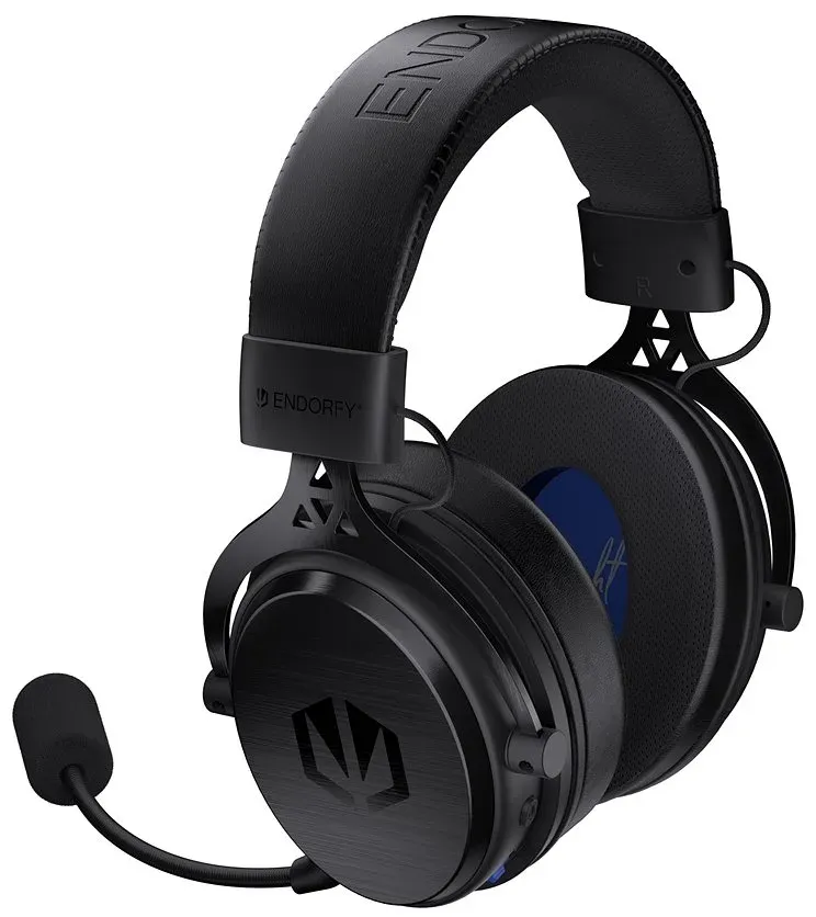 Endorfy headset VIRO Wireless bezdrátový / dlouhá výdrž / 2,4GHz / BT / zvuk 7.1 / černý