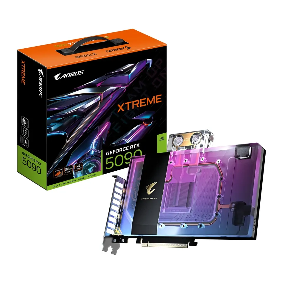 GIGABYTE AORUS RTX 5090 XTREME WATERFORCE WB 32G