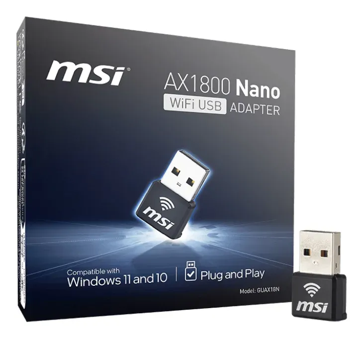 MSI WiFi USB adaptér AX1800 Nano