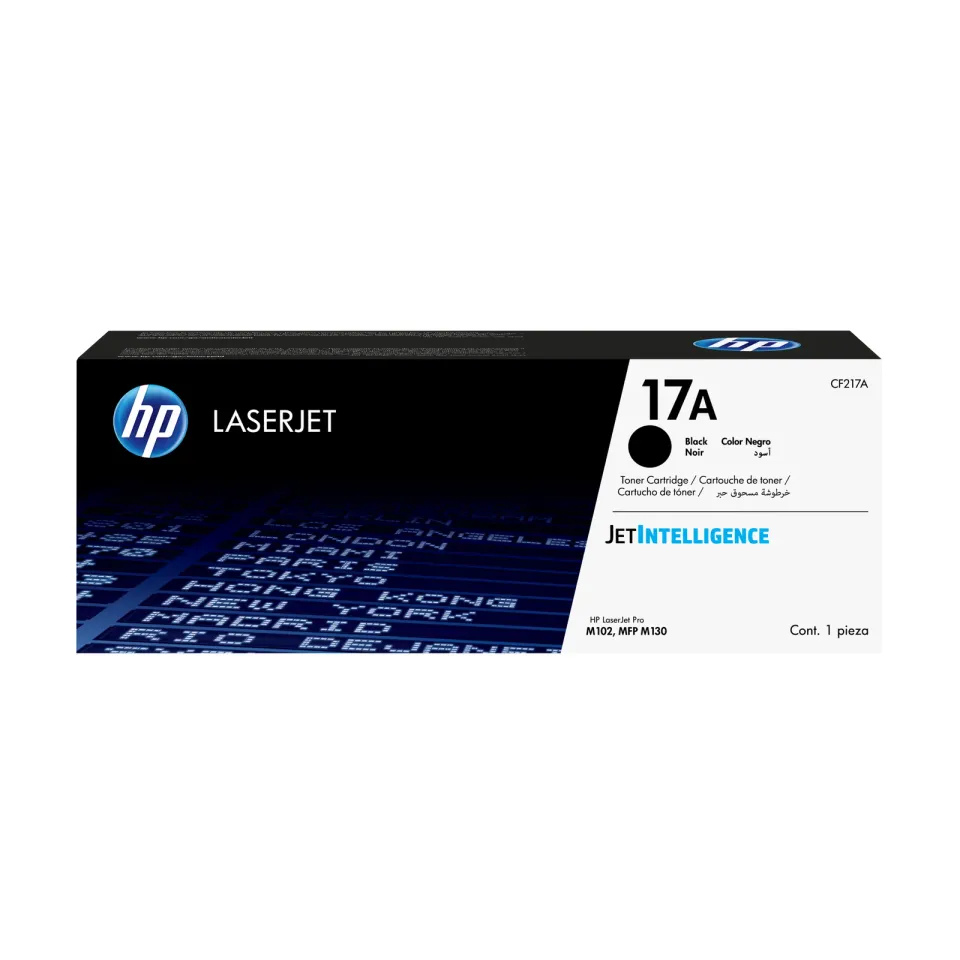 HP CF217A originální černý toner č.17A cca 1600str. (pro LJ M130, M102a, M102w black)