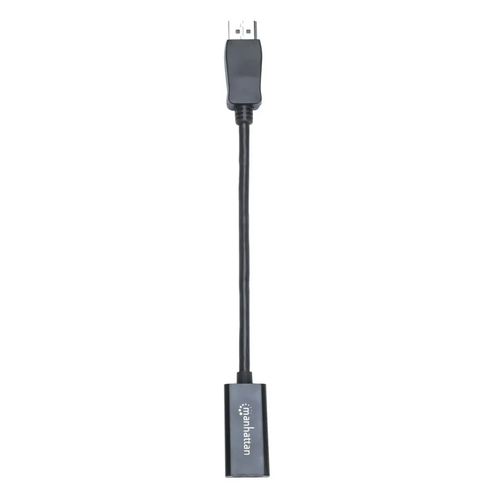 MANHATTAN Adaptér, DisplayPort, DP-Male/HDMI-Female, černý