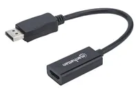 MANHATTAN Adaptér, DisplayPort, DP-Male/HDMI-Female, černý