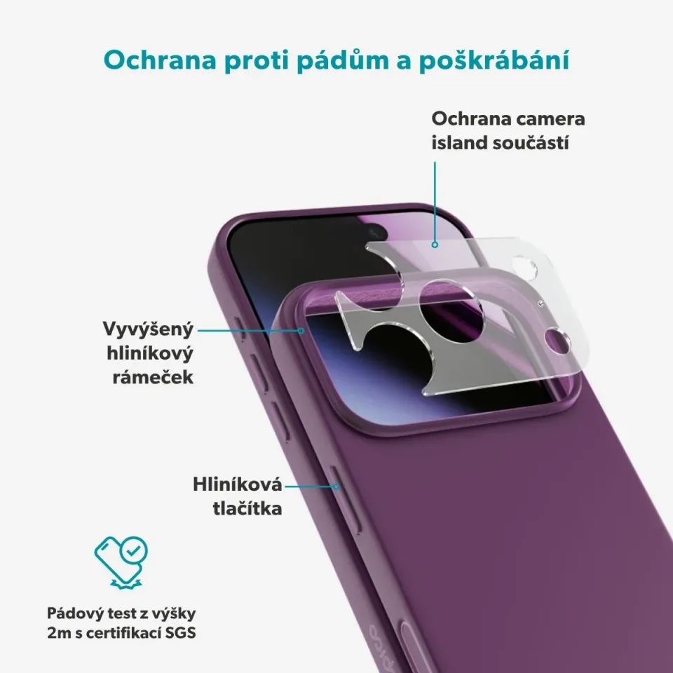 Epico Silicone Mag+ Case iPhone 17 Pro/18 Pro fialová