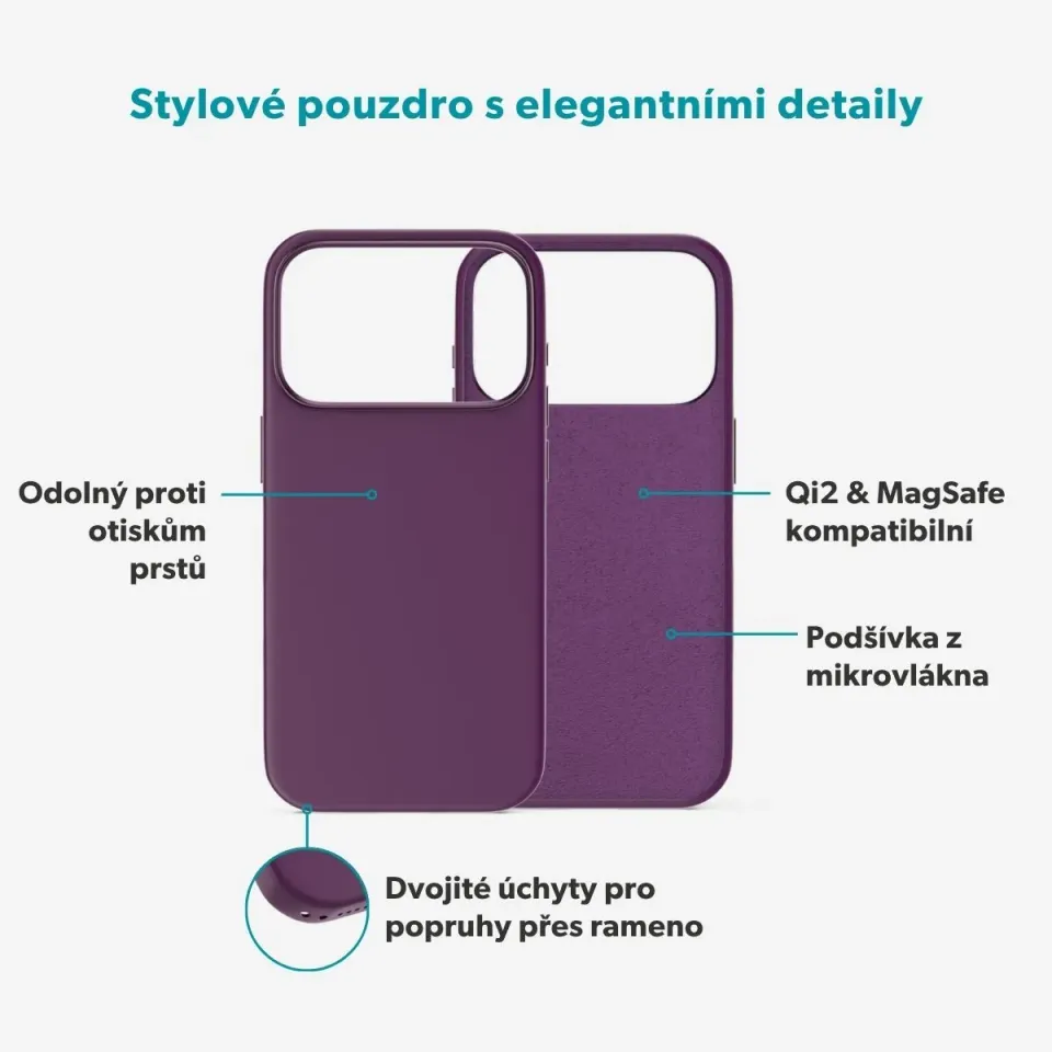 Epico Silicone Mag+ Case iPhone 17 Pro/18 Pro fialová