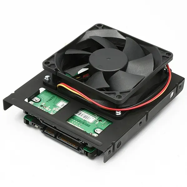 AXAGON RHD-225, kovový rámeček pro 2x 2.5" HDD/SSD do 3.5" pozice, montáž ventil