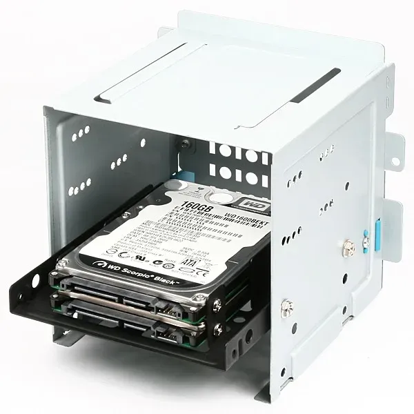 AXAGON RHD-225, kovový rámeček pro 2x 2.5" HDD/SSD do 3.5" pozice, montáž ventil