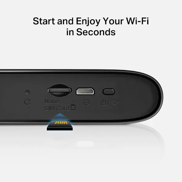 Mercusys MT110 WiFi4 4G LTE router (N150, 4G LTE, 2,4GHz, 1xnanoSIM)