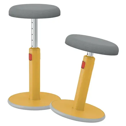 LEITZ Ergonomická balanční židle pro sezení/stání ERGO Cosy Stool, teplá žlutá