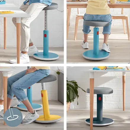 LEITZ Ergonomická balanční židle pro sezení/stání ERGO Cosy Stool, teplá žlutá