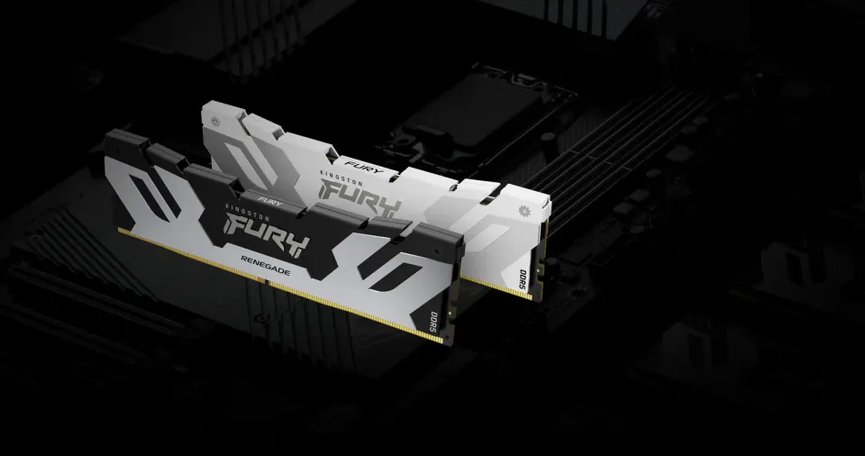 KINGSTON 64GB 6400MT/s DDR5 CL32 DIMM (Kit of 2) FURY Renegade White XMP