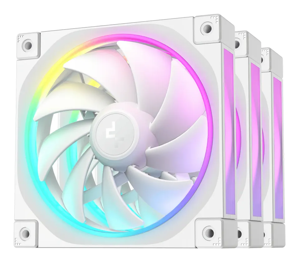 DEEPCOOL Ventilátor FL12 WH 3v1, 3x120mm, ARGB, bílá