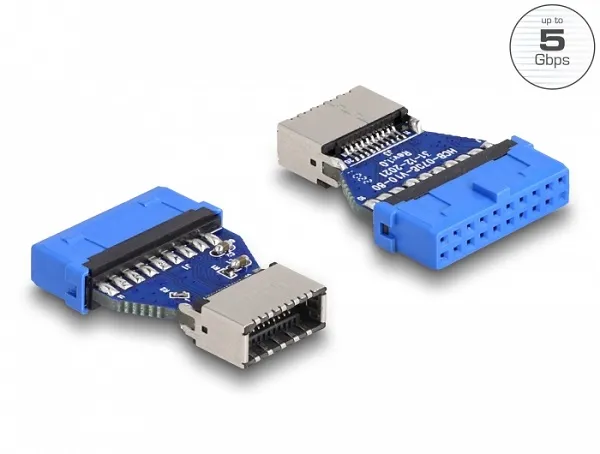 Delock Adaptér USB 3.2 Gen 1 z kolíkového zásuvkového konektoru na interní zásuv