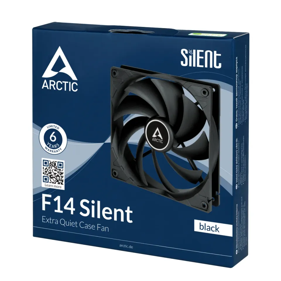 ARCTIC F14 Silent Case Fan - 140mm BLACK