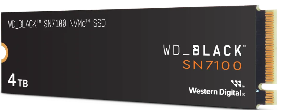 WD Black SN7100/4TB/SSD/M.2 NVMe PCIe/Gen 4,(R:7000, W:6700MB/s)