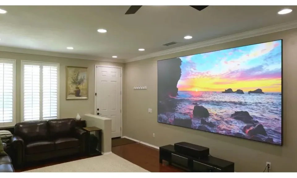 ELITE SCREENS plátno v pevném rámu 128" (325cm)/ 16:9/ 160×284cm/ Gain 0,8/ bezrámové/ CLR5/ pro UST
