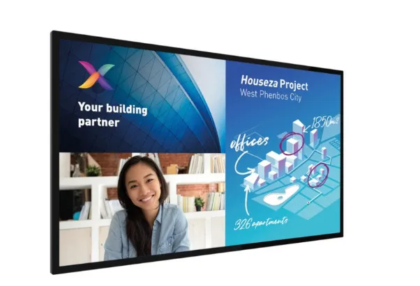 Philips LCD 55" C-Line, 18/7, Android, UHD, touch, Wifi, D-LED, IPS, 350cd/m2,